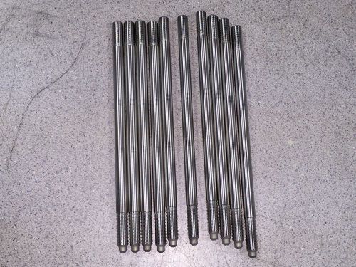 10 new nascar a1 technologies 3/8" fine thread stainless steel studs 7 3/4" long