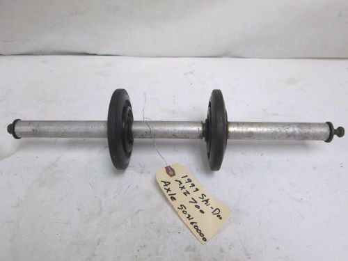 Used ski doo snowmobile suspension axle w/ wheels 1999 mxz 700 503160000