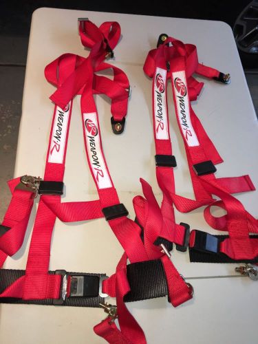 Vintage weapon r racing seat belts