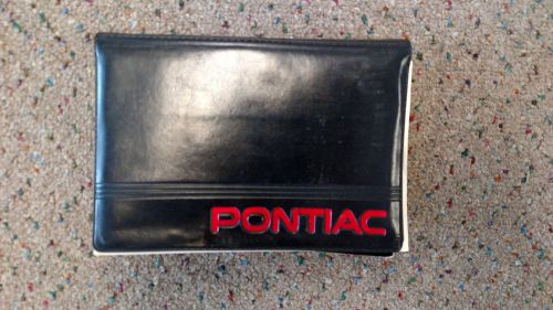 2002 pontiac firebird owners manual