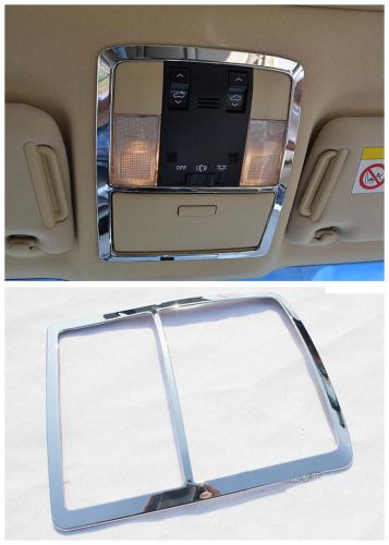 Chrome front reading light lamp cover trim fit for toyota prado fj150 2010-2015