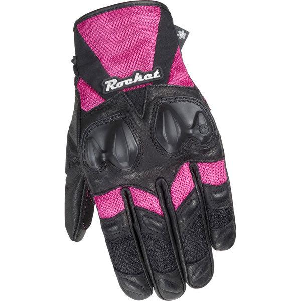 Black/pink l joe rocket cleo sr women's gloves