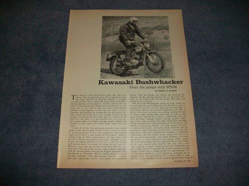 1968 kawasaki bushwhacker ride report info article
