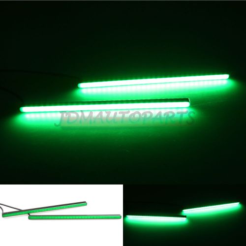 2 x shinny green led daytime running lights drl uniform glow high power usa dyi
