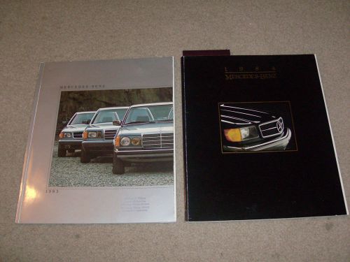 Vintage mercedes benz dealership books 1983 &amp; 1984 catalogs flat shipping usa