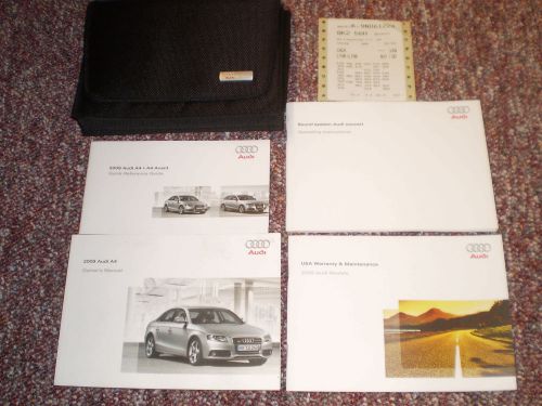 2011 audi a4 car owners manual books guide case all models