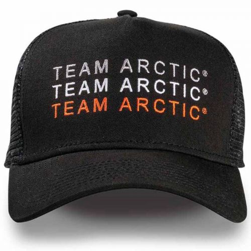 Arctic cat team arctic repeat with mesh baseball cap - black / orange - 5253-139