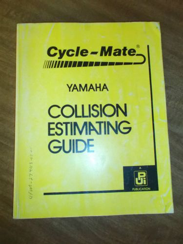 1996-1980&#039;s yamaha cycle mate collision estimating guide parts manual motorcycle
