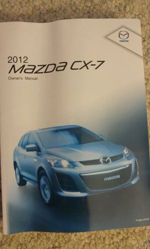 Owners manual for 2012 mazda cx-7