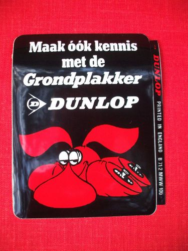 Vintage dutch dunlop tires globetrotter,groundhog ,colosol decal sticker england