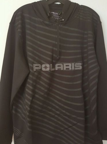 Polaris new oem mens slope hoodie, black, 3 xxxl polaris