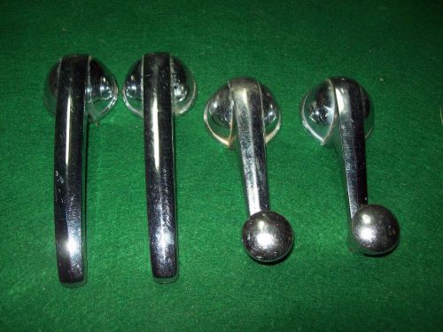 1950 1966 chevy gmc p/u truck door and window cranks chrome knobs