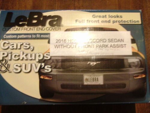 Lebra front end mask cover bra fits 2016 16 honda accord sedan w/o park assist