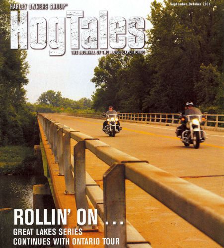 2004 sept/oct harley hog tales magazine -great lakes--big sur--hd rider training