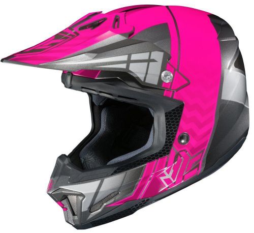 Hjc cl-x7 cross up mx/offroad helmet neon pink/silver