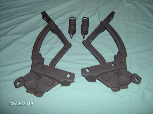 1971-1973 ford mustang mach1 boss mercury cougar restored hood hinges springs