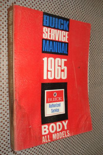 1965 buick body shop manual original service book repair book