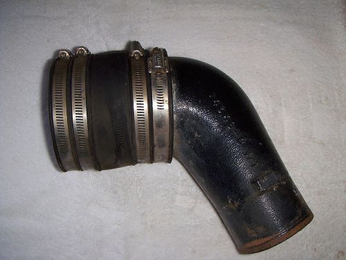 Mercruiser engine exhaust elbow 14343-c exhaust bellows 32-44348 w/ hose clamps