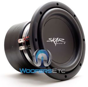 Skar audio vvx-8d2 sub 8&#034; dual 2 ohm car loud bass pro subwoofer speaker new