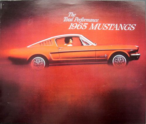 Original 1965 ford mustang dealer sales brochure fastback 2 + 2 convertible