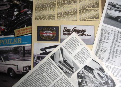 P 69 1969 mercury cyclone spoiler dan gurney info 1