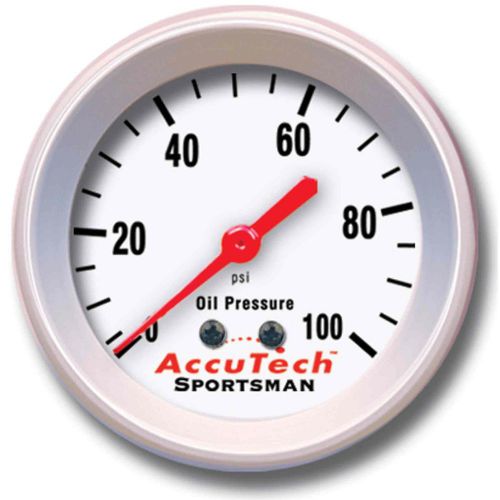 Longacre racing products 46510 gauge accutech op ga. 0-100 psi sportsman