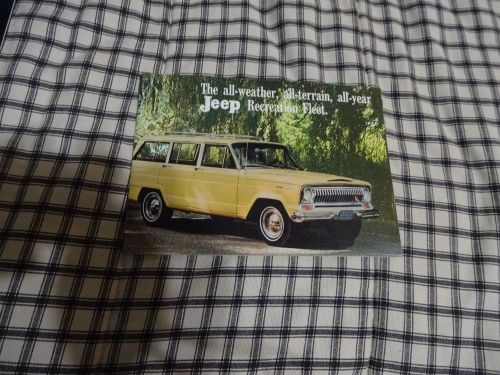 1968 jeep wagoneer and  jeepster  sales brochure oem nos