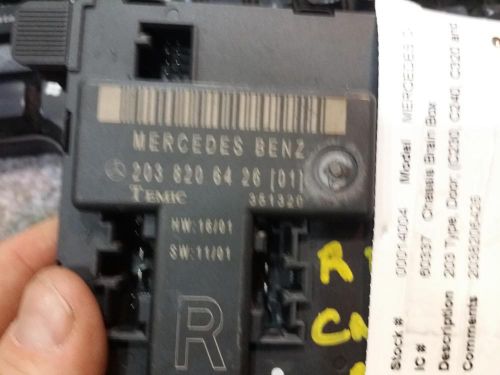 Mercedes mercedes c-class chassis brain box 203 type, door; (c230, c240, c320