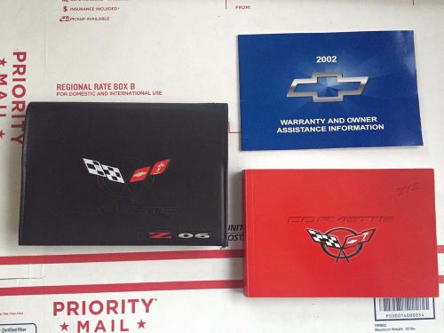 2002 chevrolet corvette owners manual z06 excellent condition &amp; complete oem:)