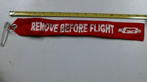 Mr gasket 6001 &#034;remove before flight&#034; parachute/warning flag 16&#034; x 2&#034; red