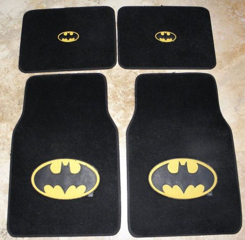 Batman carpet floor mats for car suv - front &amp; rear full set