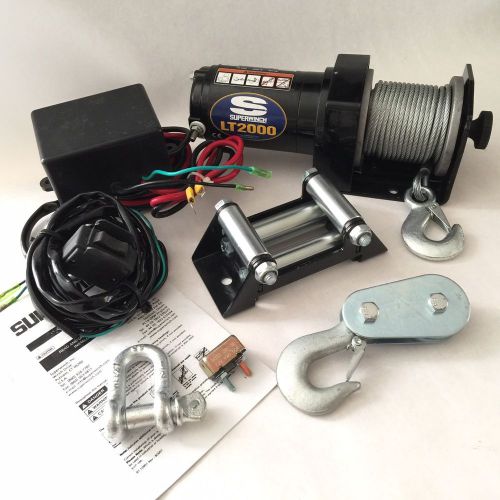 Superwinch 1120210 lt2000 12-volt atv winch (2,000 lb capacity) full kit