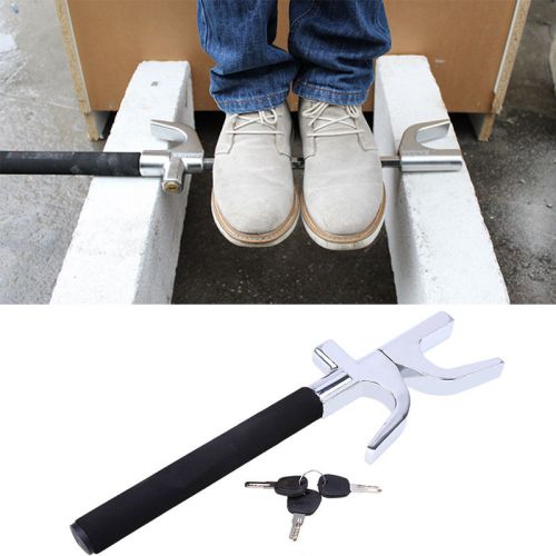 Universal car/auto brake clutch throttle steering wheel lock anti-theft escape