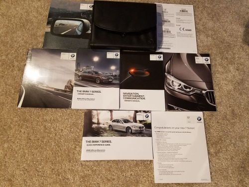 2014 bmw 7 series 740i 740li 750i 750li 760li owners manual + case