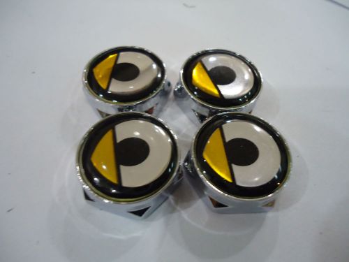 Car smart alloy chrome license plate screws bolts x 4 pieces