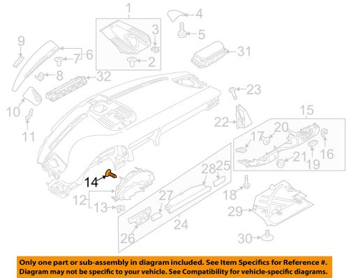 Porsche oem 12-16 911-cluster cover screw 99991920307