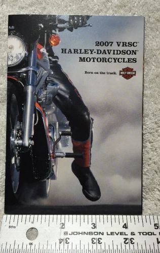 2007 harley-davidson vrsc v-rod motorcycle brochure vrscd vrscr vrscaw vrscx