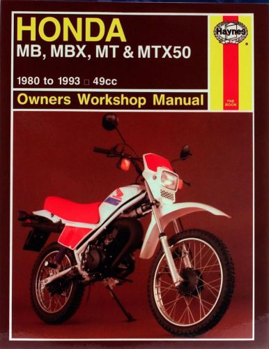 Haynes m731 service &amp; repair manual for 1980-93 honda mb, mbx, mt and mtx50