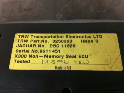 Nos jaguar leather bucket seats