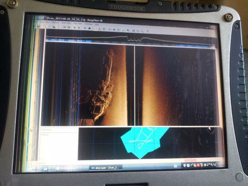 Underwater side scan sonar deep vision