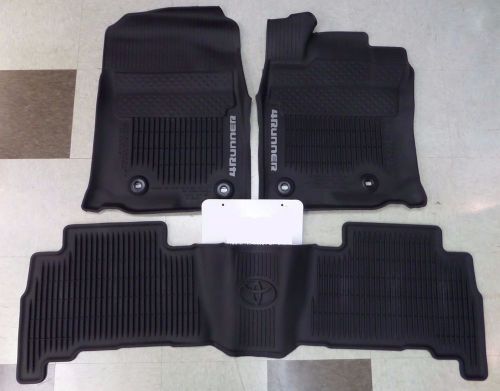Oem all weather mats liners 2013 2014 2015 2016 2017 toyota 4runner