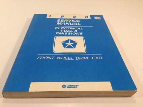 1988 chrysler wiring diagrams service manual front wheel drive car