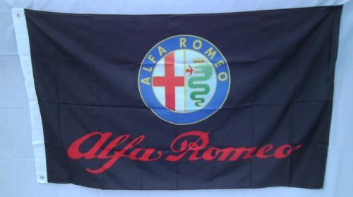 Alfa romeo flag 3' x 5' banner indoor / outdoor man cave racing flag 21