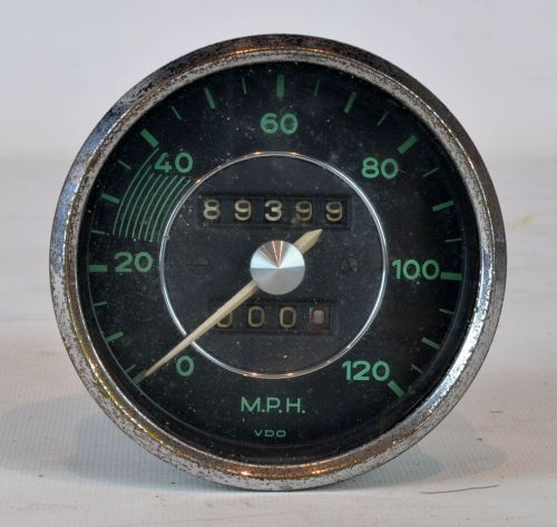 Porsche vintage vdo speedometer with green face