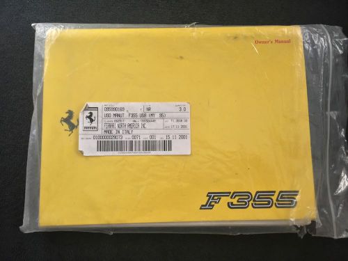 Ferrari f355 gts berlinetta usa specification owners manual 1995 95990169 nos