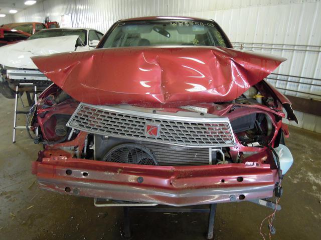 2003 saturn l series sedan rear seat belt & retractor only center gray