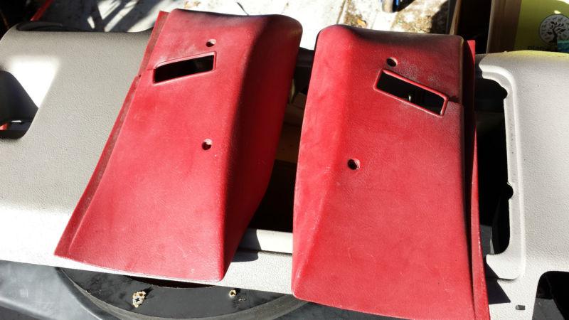 1974-1981 camaro/firebird seat belt retractor cover (red, genuine gm) complete