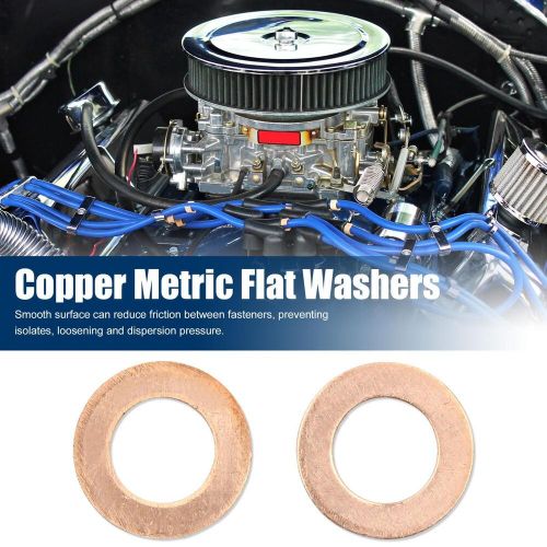 M13 x 23mm x 1mm copper crush washers flat car sealing gaskets plate rings 30pcs