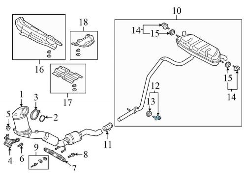 2018-2024 VW TIGUAN - Exhaust Hanger Mount / Bracket 5Q0253144AE, US $29.99, image 2