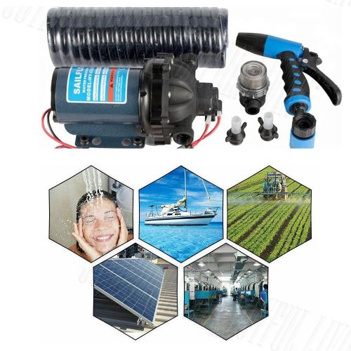 12V Water Pump Kit 5.3GPM 70PSI High Pressure Wash-Down Deck Caravan Boat SET, US $110.99, image 5